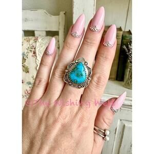 Bluebird Turquoise Ring | Size 6 | 925 Sterling Silver| OOAK Artisan